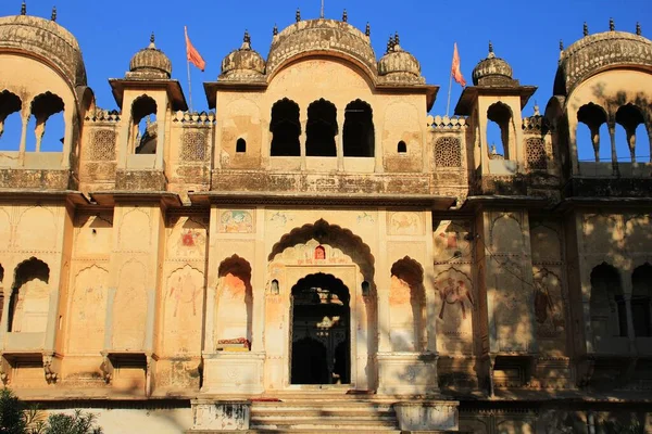 Rampart Chhatriyan Znajduje Się Rampart Shekhawati Sikar Rajasthan Indie — Zdjęcie stockowe