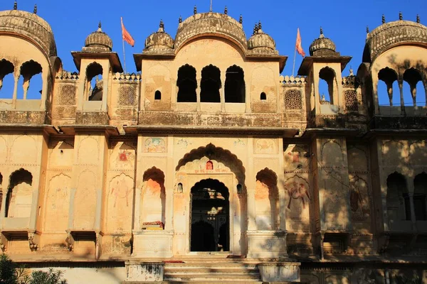 Rampart Chhatriyan Liegt Wall Shekhawati Sikar Rajasthan Indien — Stockfoto