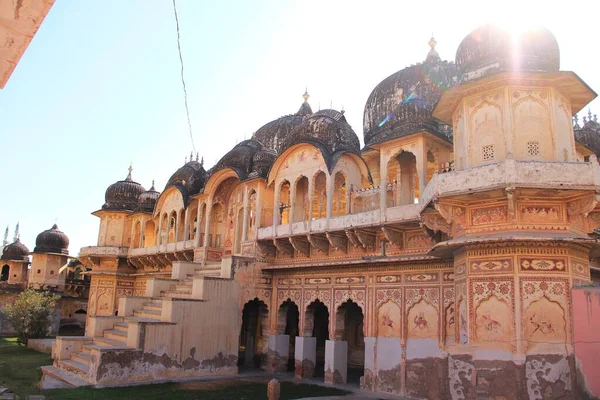 Rampart Chhatriyan Розташований Мушлі Shekhawati Sikar Rajasthan India — стокове фото
