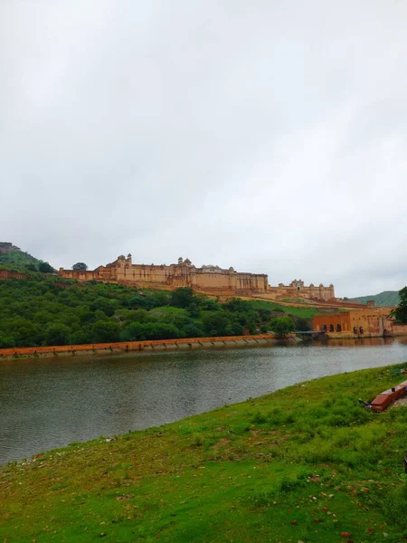 Amer Pevnost Nachází Jaipur Rajasthan Indie — Stock fotografie