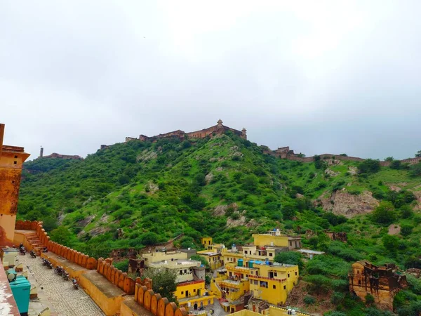 Amer Pevnost Nachází Jaipur Rajasthan Indie — Stock fotografie