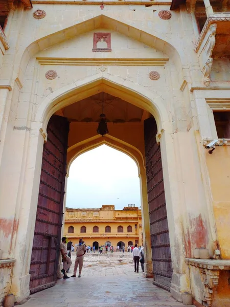 Amer Pevnost Nachází Jaipur Rajasthan Indie — Stock fotografie