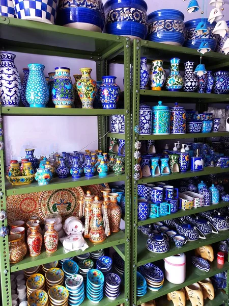 Sztuczna Ceramika Jaipur Radżastanie Indie — Zdjęcie stockowe