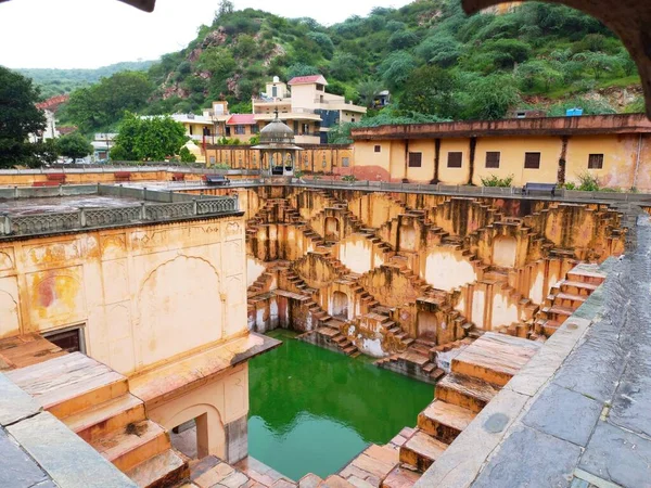 Panna Meena Kund Nachází Jaipur Rajasthan Indie — Stock fotografie