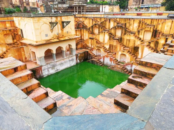 Panna Meena Kund Nachází Jaipur Rajasthan Indie — Stock fotografie