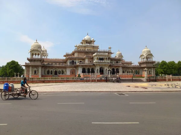 Muzeum Albert Hall Znajduje Się Jaipur Rajasthan Indie — Zdjęcie stockowe