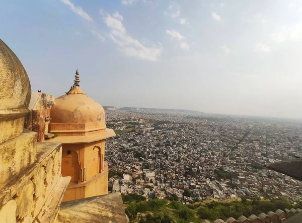 Pevnost Nahargath Nachází Jaipur Rajasthan Indie — Stock fotografie