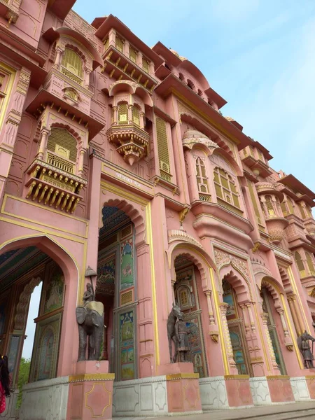 Patrika Gate Está Situado Jaipur Rajasthan India — Foto de Stock