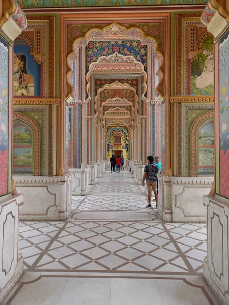 Patrika Gate Est Situé Jaipur Rajasthan Inde — Photo