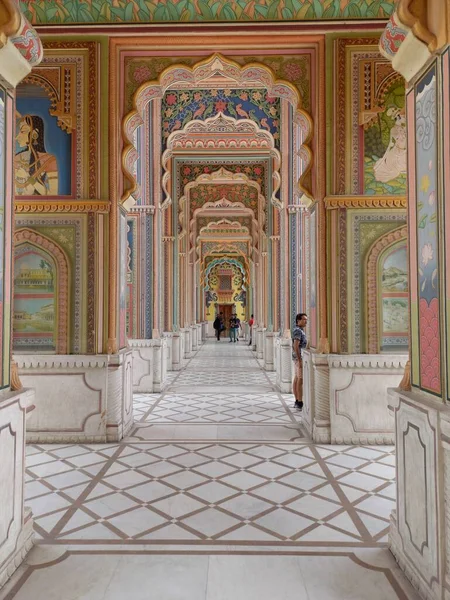 Patrika Gate Est Situé Jaipur Rajasthan Inde — Photo