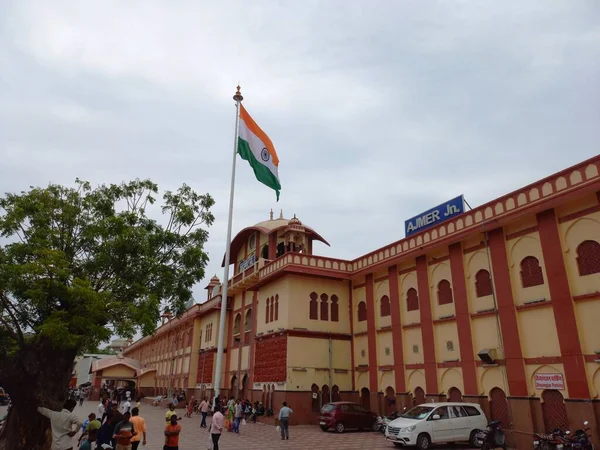 Σιδηροδρομικό Σταθμό Ajmer Διασταύρωση Ajmer Rajasthan Ινδία — Φωτογραφία Αρχείου