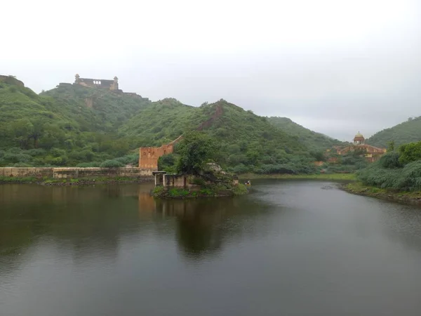 Lago Sagar Trova Jaipur Rajasthan India — Foto Stock