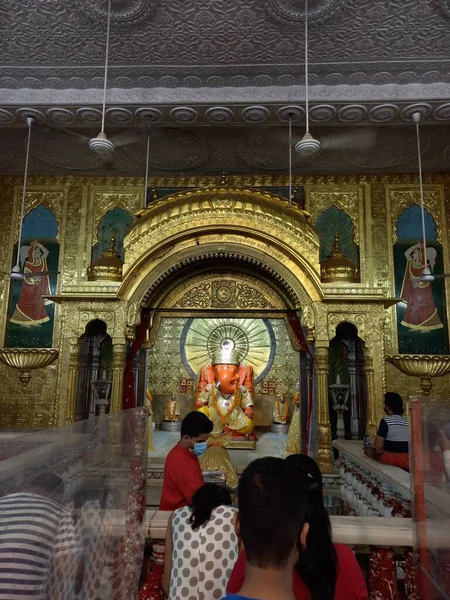 Moti Dungri Ganeshji Świątynia Znajduje Się Jaipur Radżastanie Indie — Zdjęcie stockowe