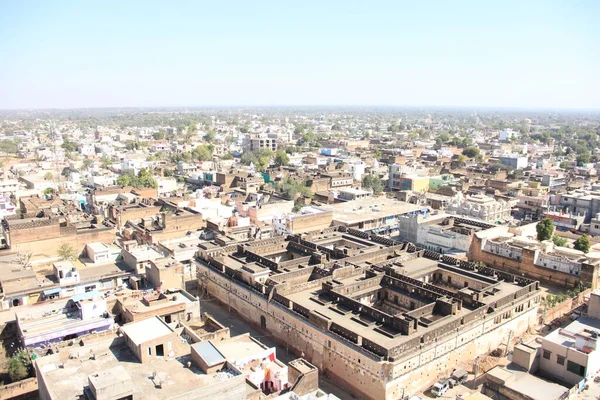 Laxmangarh Fort Está Situado Laxmangarh Sikar Shekhawati Rajasthan Índia — Fotografia de Stock