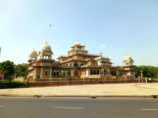 Muzeum Albert Hall Znajduje Się Jaipur Rajasthan Indie — Zdjęcie stockowe