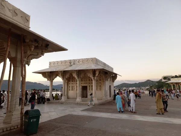 Ana Sagar Lago Está Localizado Ajmer Rajasthan Índia — Fotografia de Stock