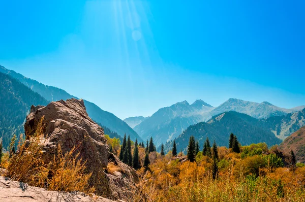 Paisaje en las montañas Tian Shan — Foto de Stock