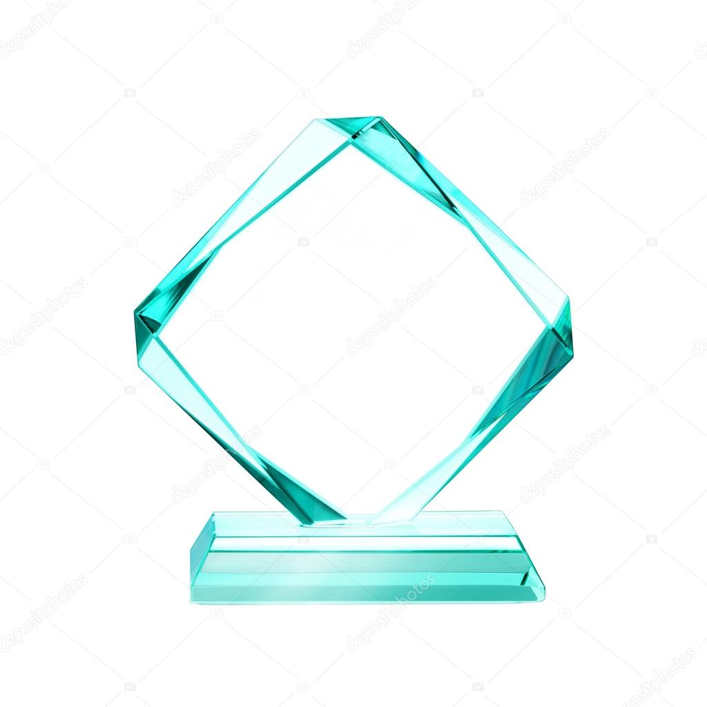 Crystal plaque award