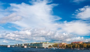 görünümünü neva nehrine st.petersburg, Rusya Federasyonu
