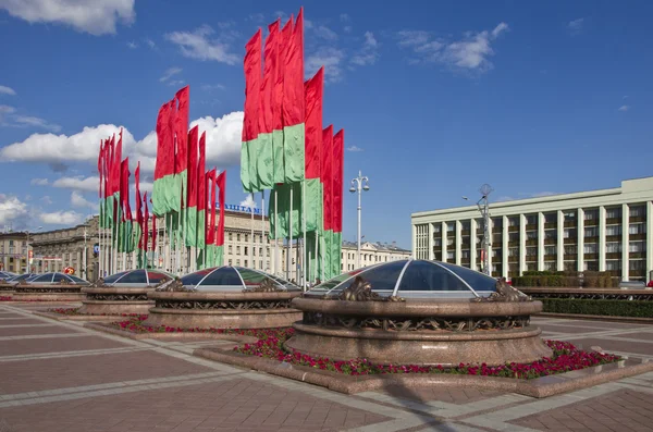 Bielorrússia, Minsk: quadrado festivo da independência . — Fotografia de Stock