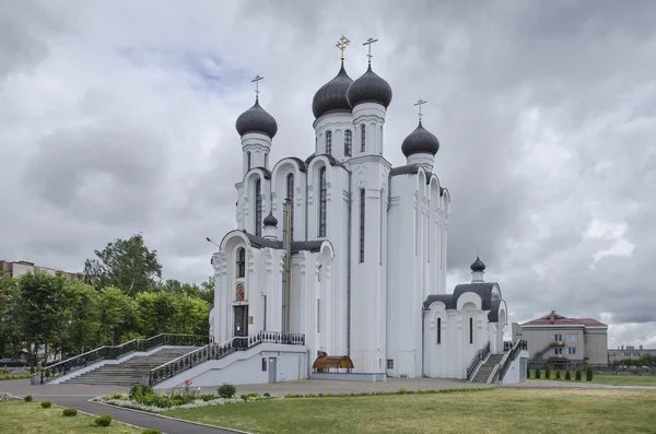 Belarús, Baranovichi: Catedral ortodoxa de San Alejandro Nevski . — Foto de Stock