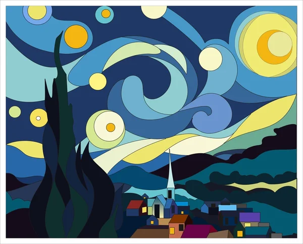 Vincent van Gogh - De sterrennacht