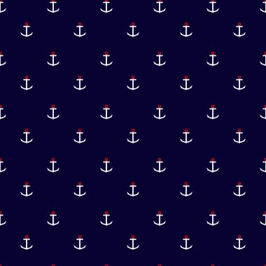 çapa ile sorunsuz vektör desen.