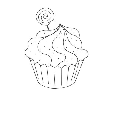 Krep tasviri. Üstü şekerli ve linart tarzında. 