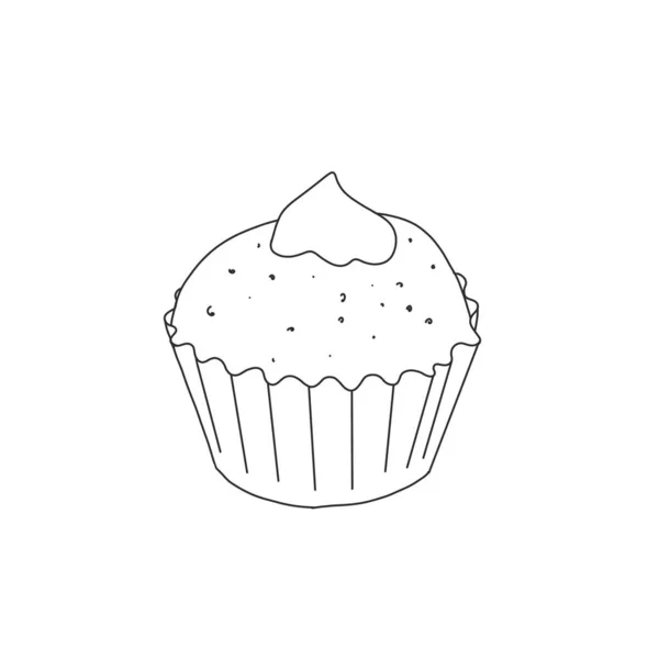 Illustration Eines Pfannkuchens Stil Von Linart Mit Belag — Stockfoto