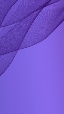 Pürüzsüz desenli minimum mor soyut dalgalar