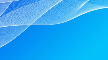 Geniş yerleşimler için temiz mavi ve beyaz dalgalar