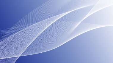 İnce katmanlı temiz beyaz soyut dalgalar