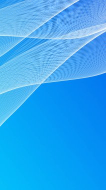 Geniş yerleşimler için temiz mavi ve beyaz dalgalar