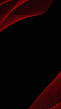 Koyu siyah arkaplanda temiz kırmızı akış çizgileri