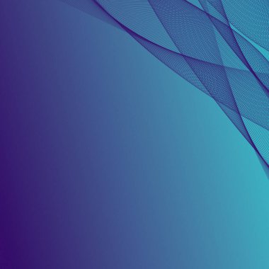 Düz eğimli mavi dalga çizgileri