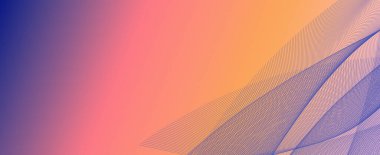 Yumuşak akışlı sıcak tonlu gökkuşağı soyut dalgaları