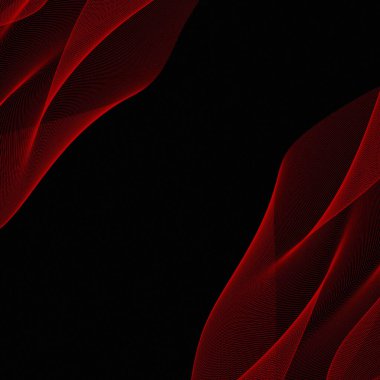 Modern soyut kırmızı eğriler minimal koyu arkaplan oluşturur