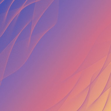 Yumuşak gökkuşağı soyut dalgalar sıcak ve serin renkleri harmanlıyor