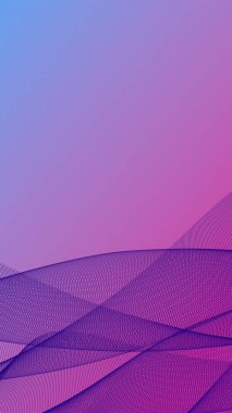 Nazik pembe soyut dalgalar ve temiz bir düzen.