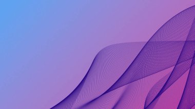 Nazik pembe soyut dalgalar ve temiz bir düzen.