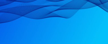 Teknolojiden esinlenilmiş fütürist mavi çizgiler