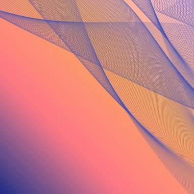 Katmanlı renk akışına sahip dinamik gökkuşağı soyut eğrileri