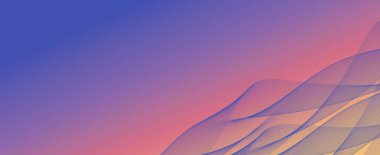 Katmanlı renklerle dinamik gökkuşağı soyut eğriler