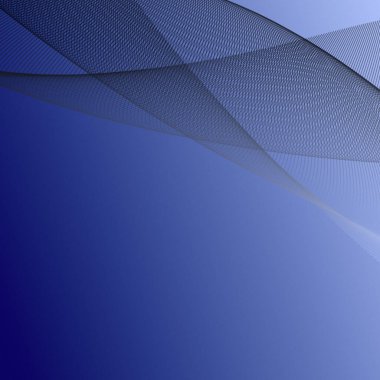 Pürüzsüz katmanlı koyu mavi soyut çizgiler