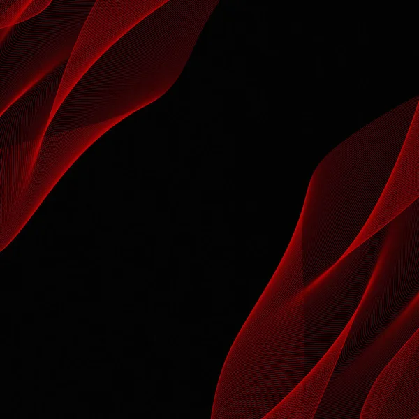 Modern soyut kırmızı eğriler minimal koyu arkaplan oluşturur