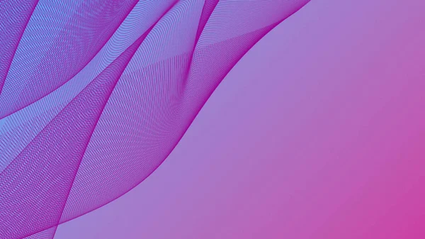 Düzgün eğimli zarif pembe soyut eğriler
