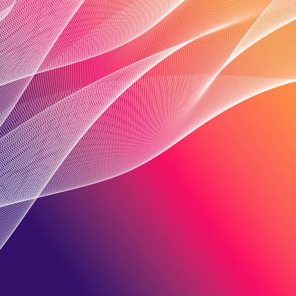 Katmanlı akışla dinamik çok renkli soyut eğriler