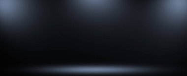 Temiz görünümlü beyaz spot ışığı pankartı