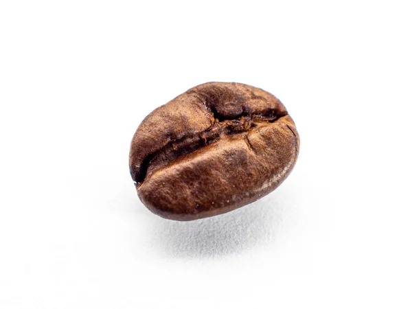 白い背景にコーヒー豆 マクロ — ストック写真