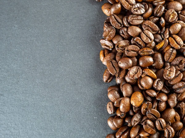 Grãos Café Não São Preto Fundo Texturizado — Fotografia de Stock